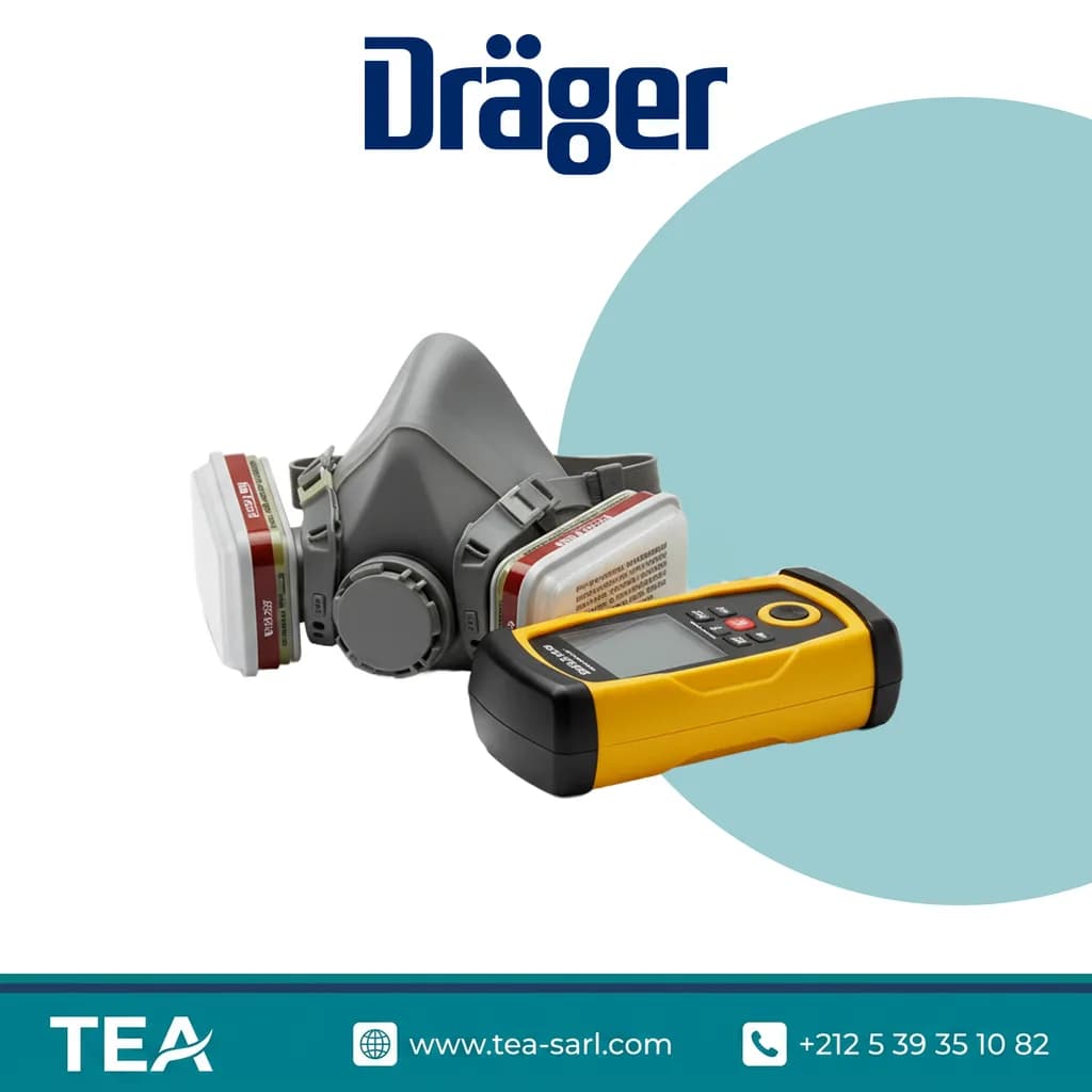 Visuel de marque Dräger : protection respiratoire distribuée par TEA, image générique