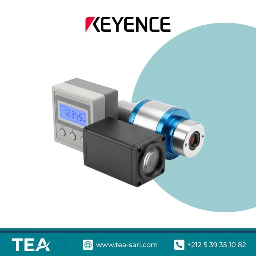 Visuel de marque KEYENCE : capteurs de précision distribués par TEA, image générique