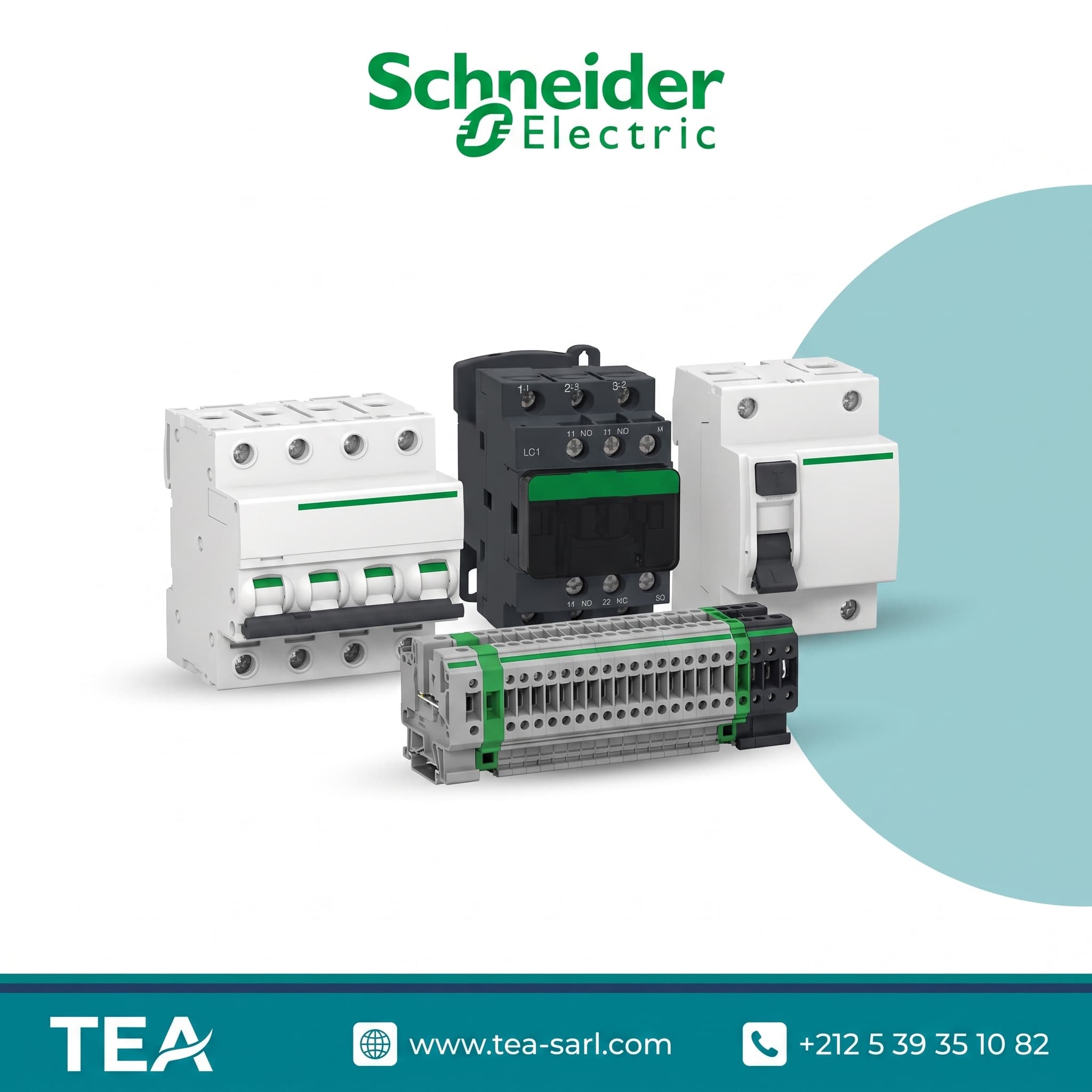 Matériel modulaire Schneider Electric, visuel générique