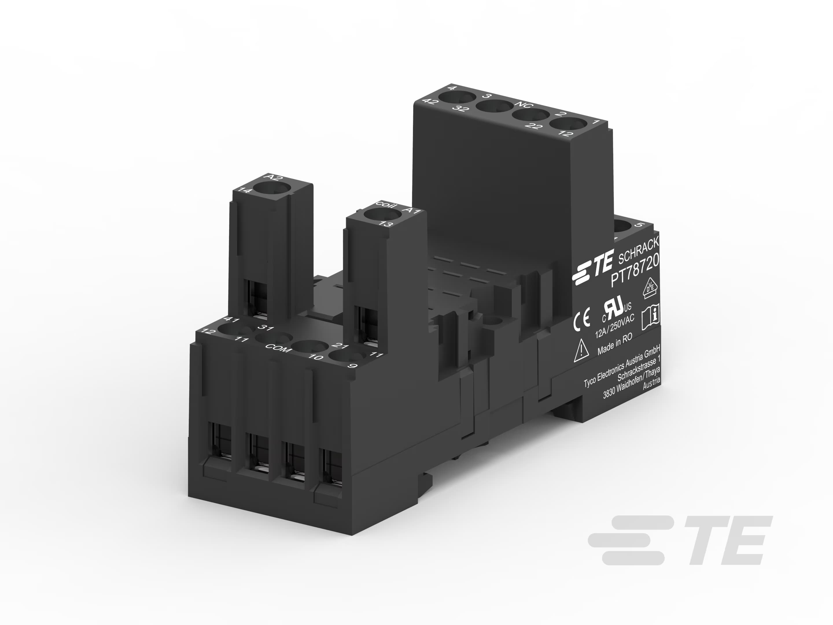 Support pour 5532 a vis étrier métal — TE Connectivity (Schrack)