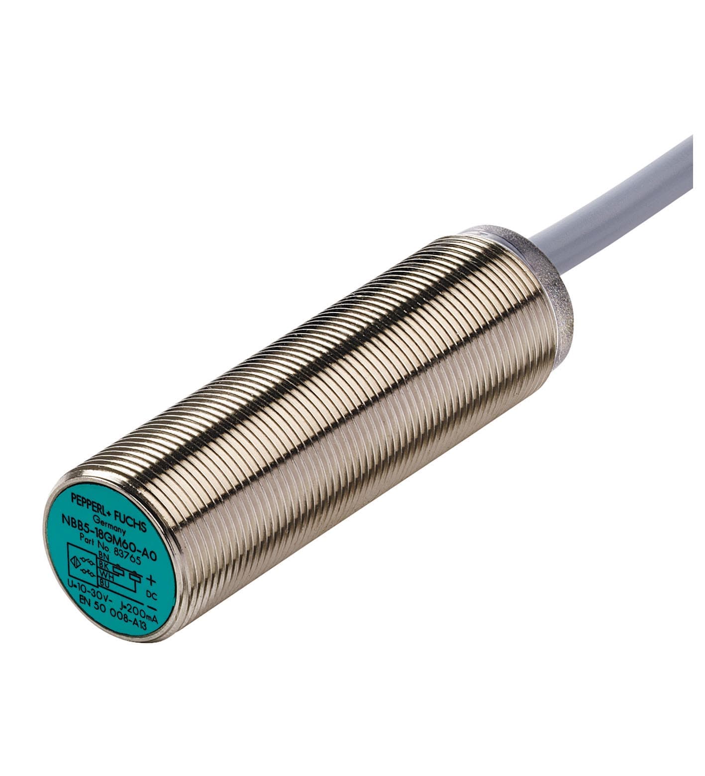 Détecteur inductif Pepperl+Fuchs NBB5-18GM60-WS M18 à câble