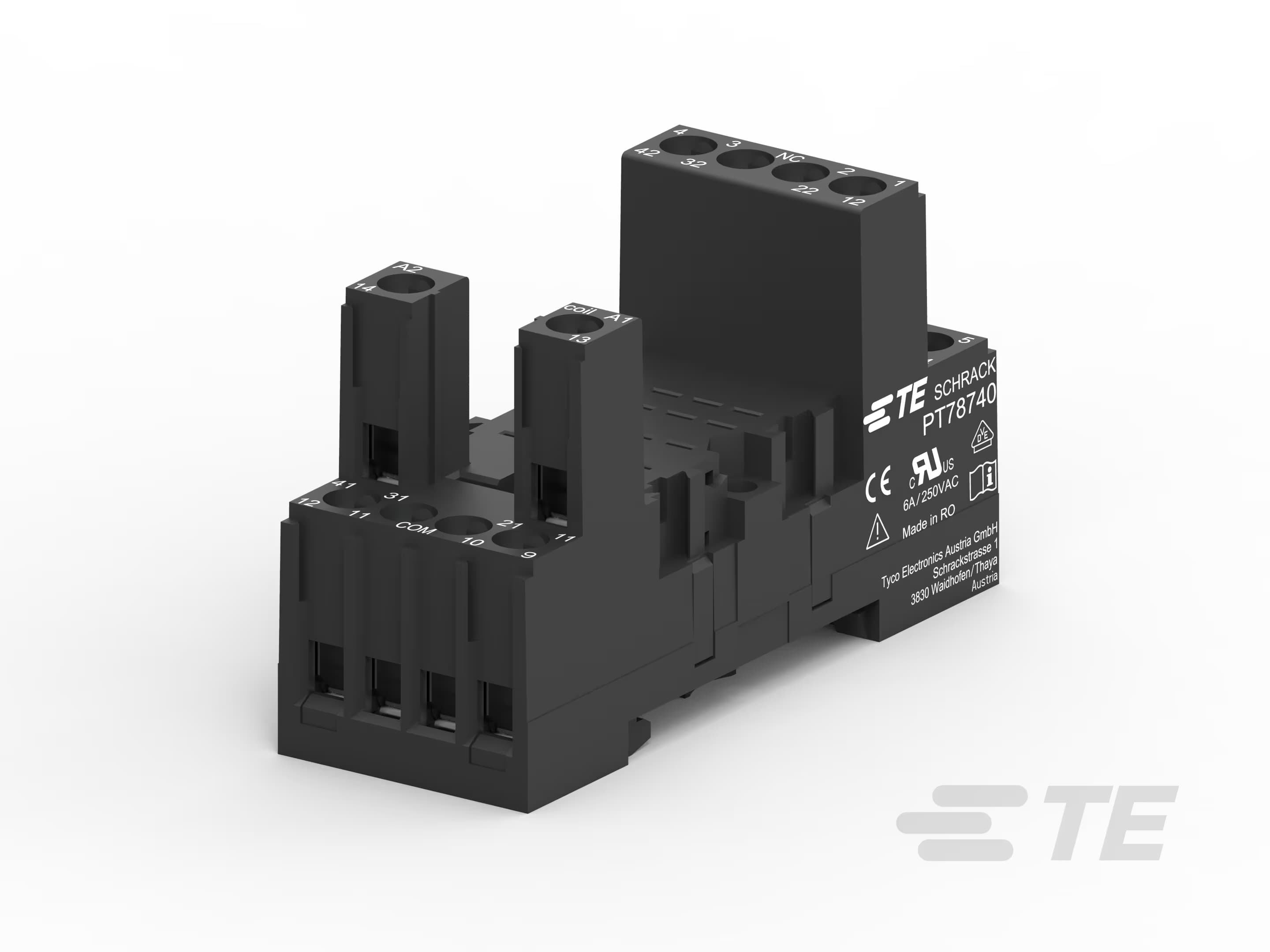 Support pour 5534 à vis étrier métal — TE Connectivity (Schrack)