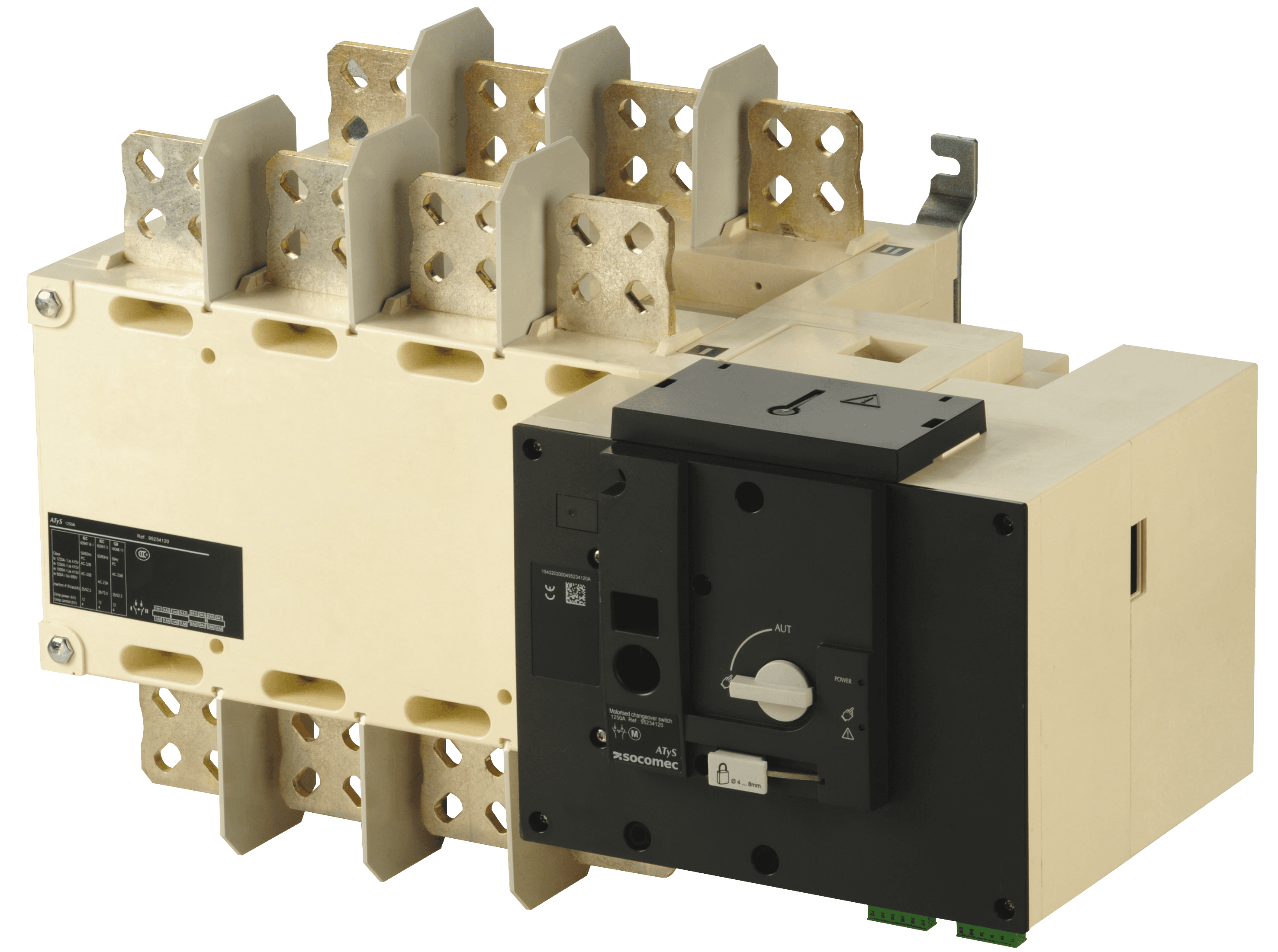 ATyS r 4x1250A CDE éléctrique  208/277Vac — SOCOMEC