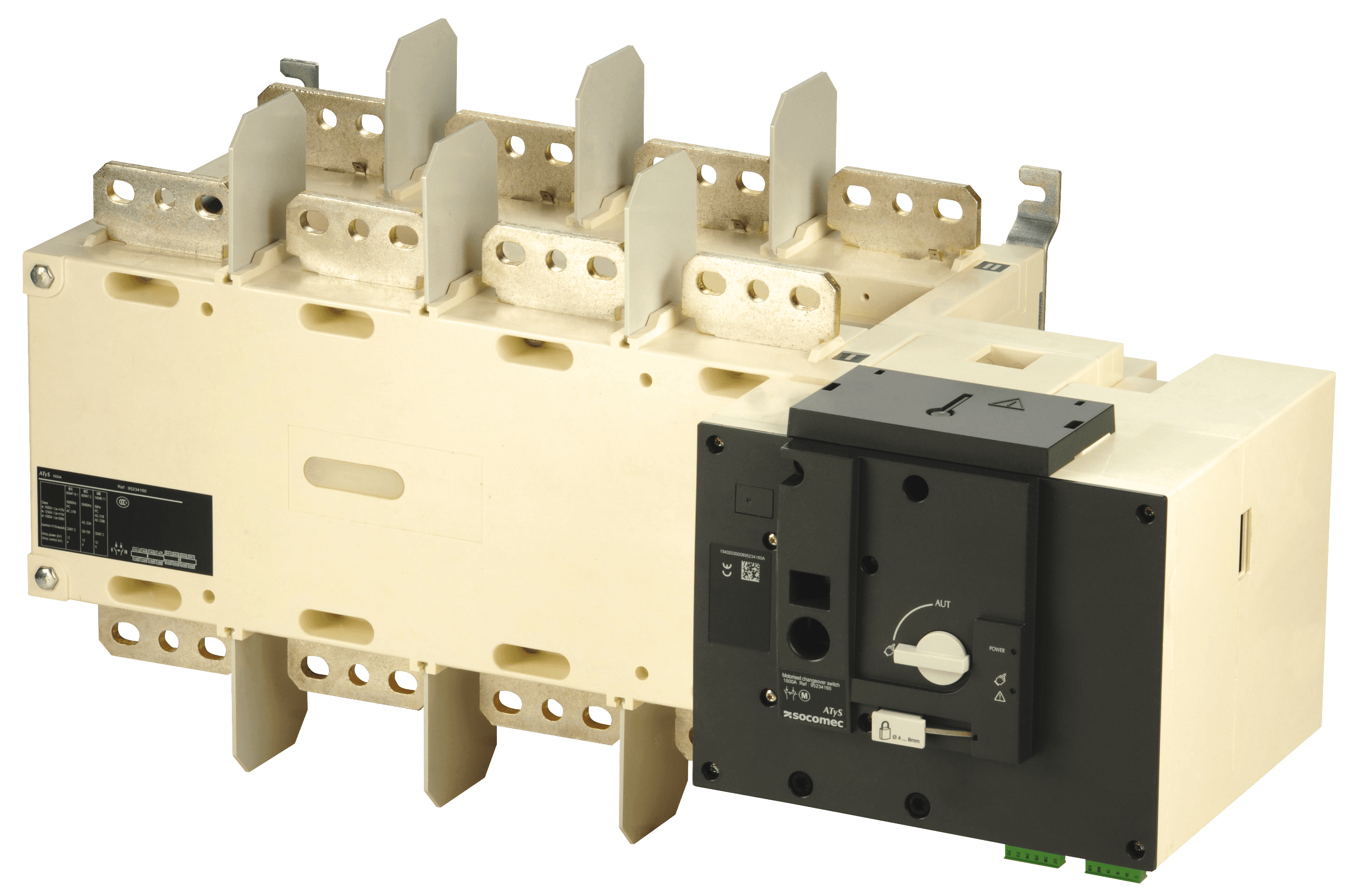 ATyS r 4x1600A CDE éléctrique  208/277Vac — SOCOMEC