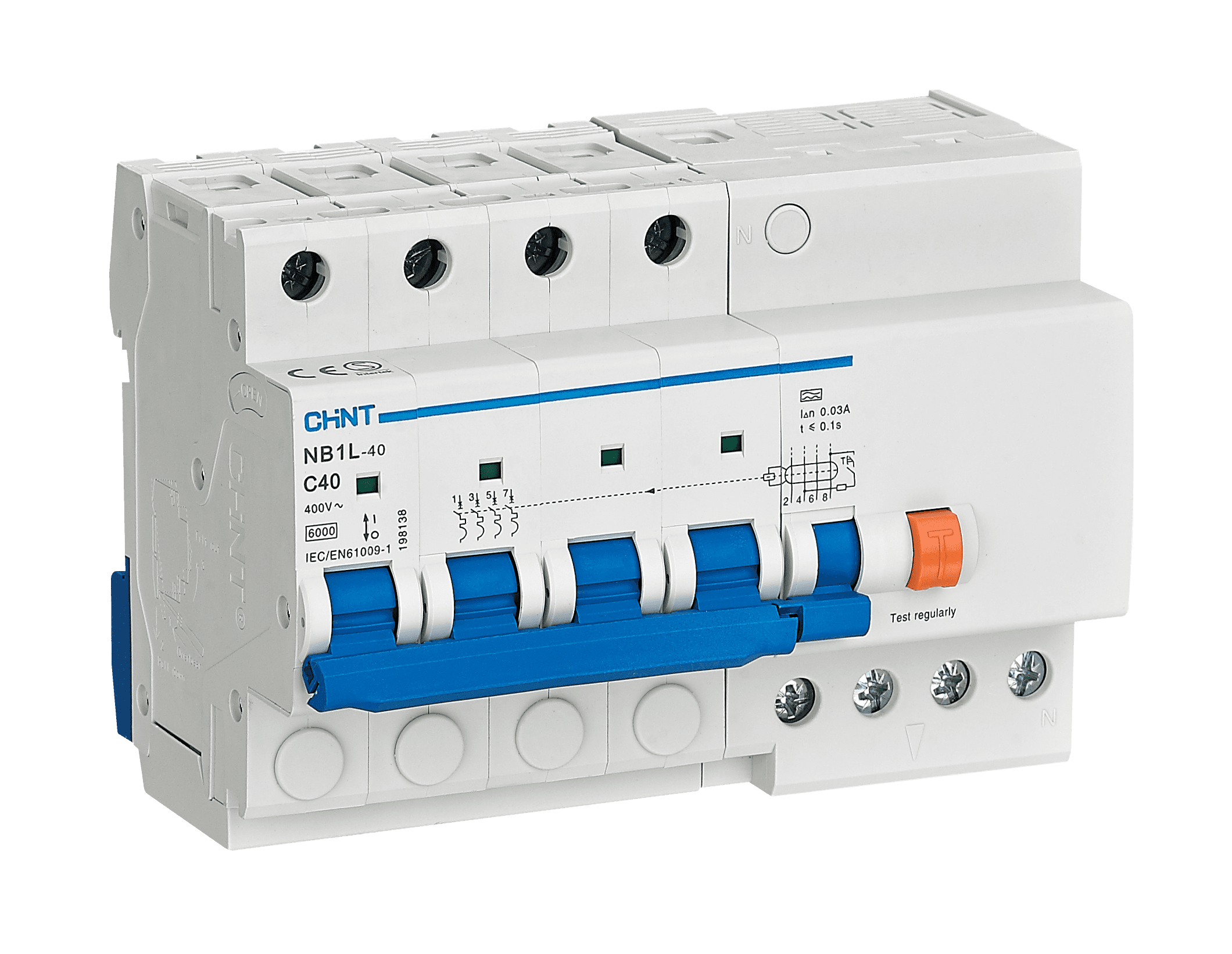 BLOC DIFF NB1L-40 4P 300mA AC — CHINT