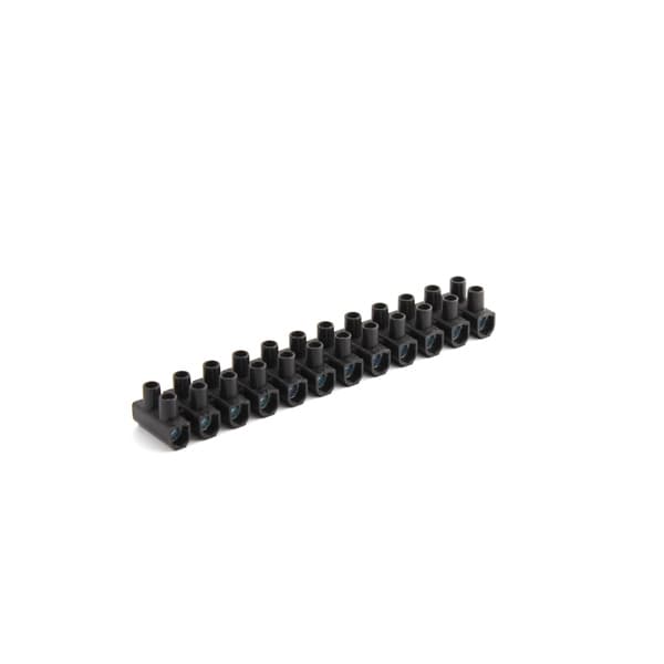 Barrette de connexion douze plots, corps polyamide noir