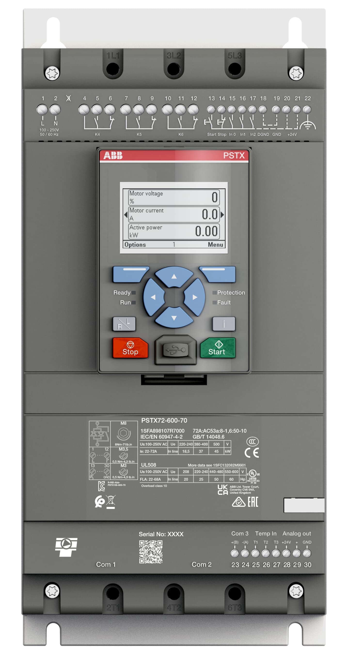 PSTX72-600-70  37KW – 400V — ABB