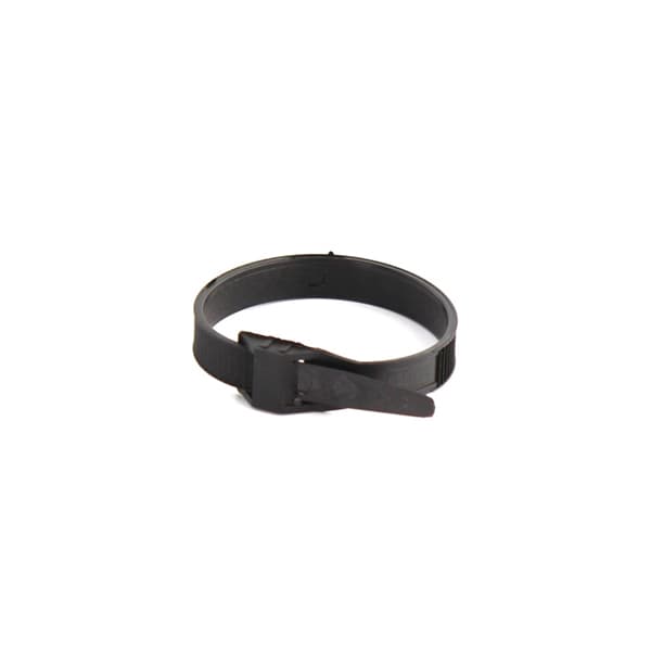 Collier de serrage en polyamide noir, à crémaillère